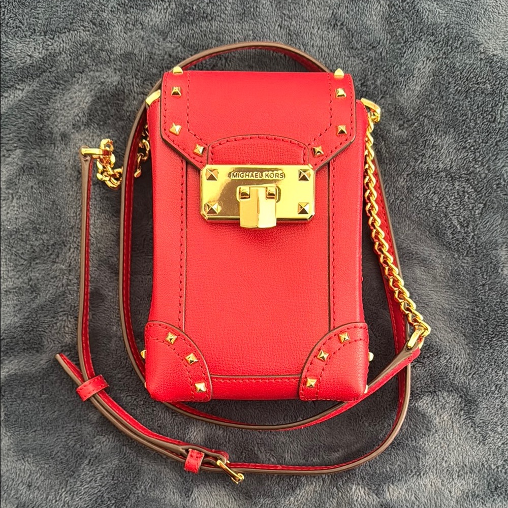 Michael Kors Red Crossbody Bag
